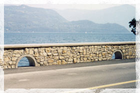 lunette sottomuri sul lago d'Iseo